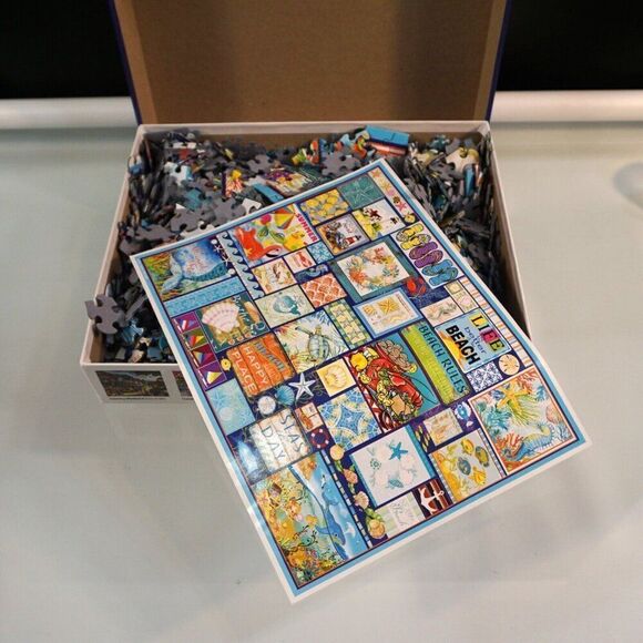 SEAS THE DAY By Tracy Flickinger 1000 Piece Jigsaw Puzzle White Mountain #1912 - Picture 5 of 6